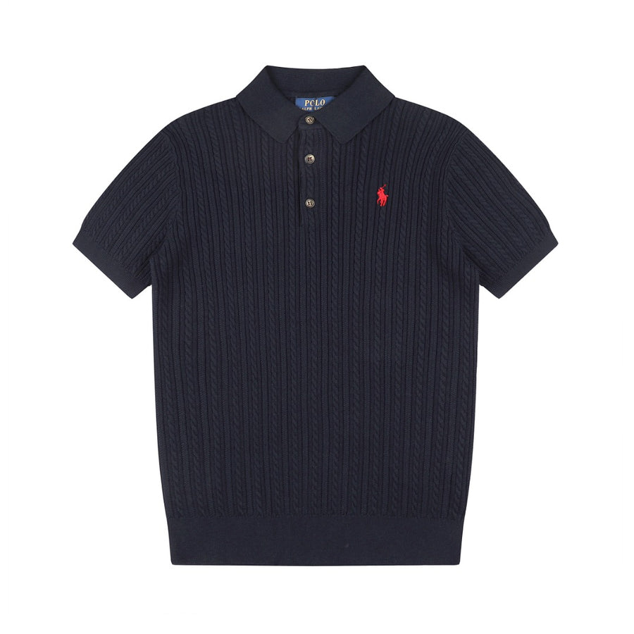 Ralph Lauren Man Cotton Cable Knit T-Shirt