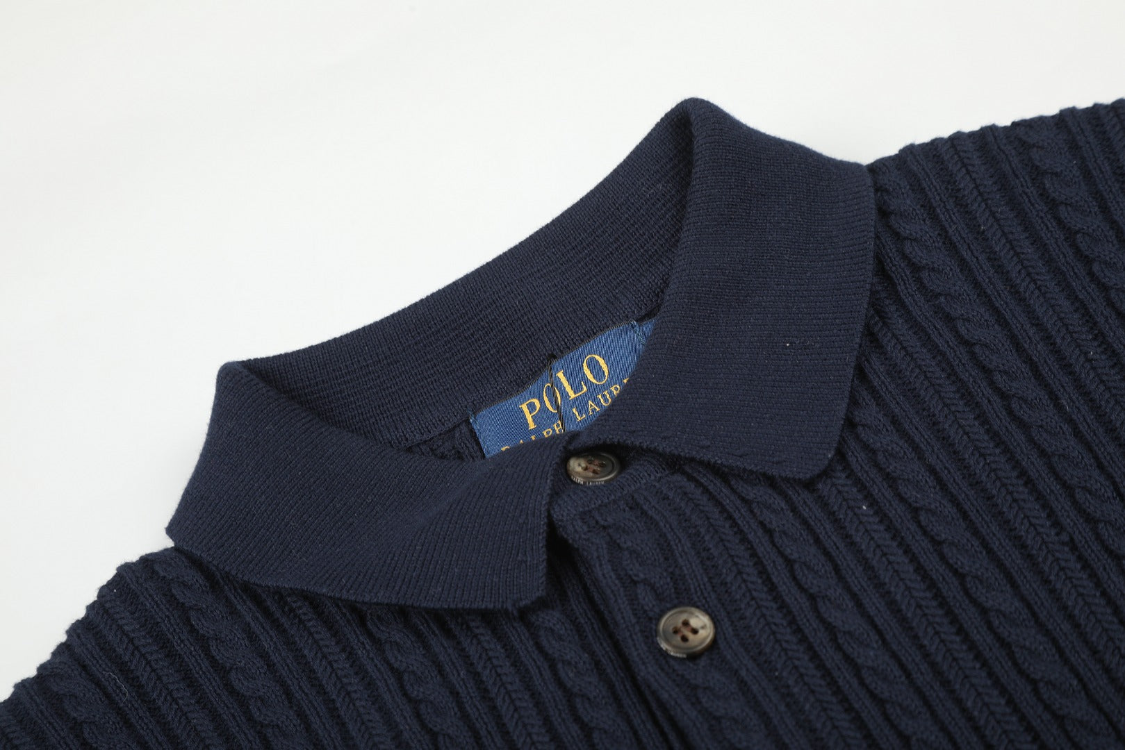 Ralph Lauren Man Cotton Cable Knit T-Shirt