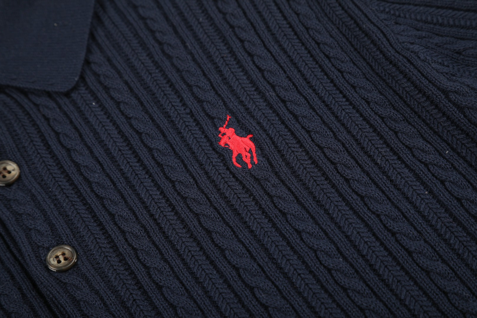 Ralph Lauren Man Cotton Cable Knit T-Shirt