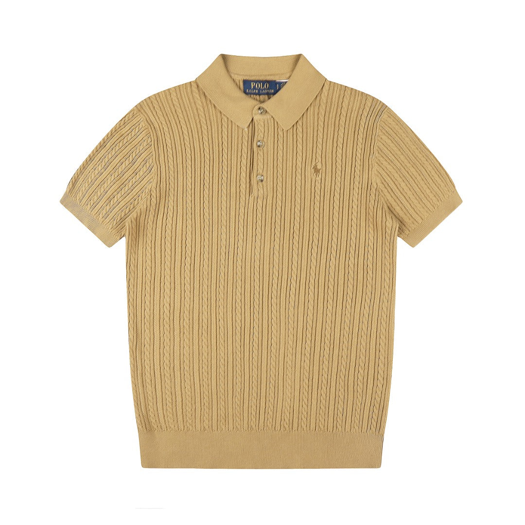 Ralph Lauren Man Cotton Cable Knit T-Shirt
