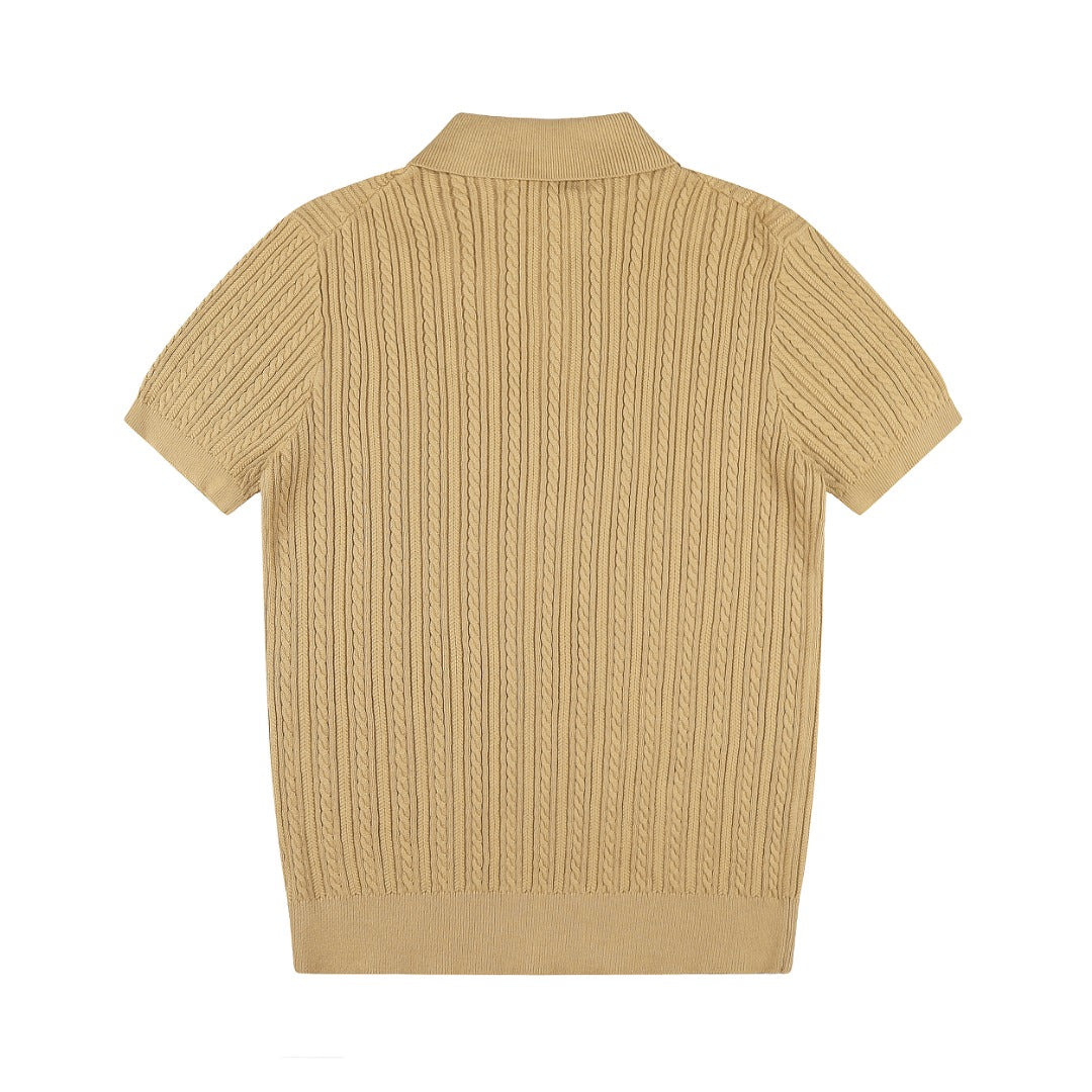 Ralph Lauren Man Cotton Cable Knit T-Shirt