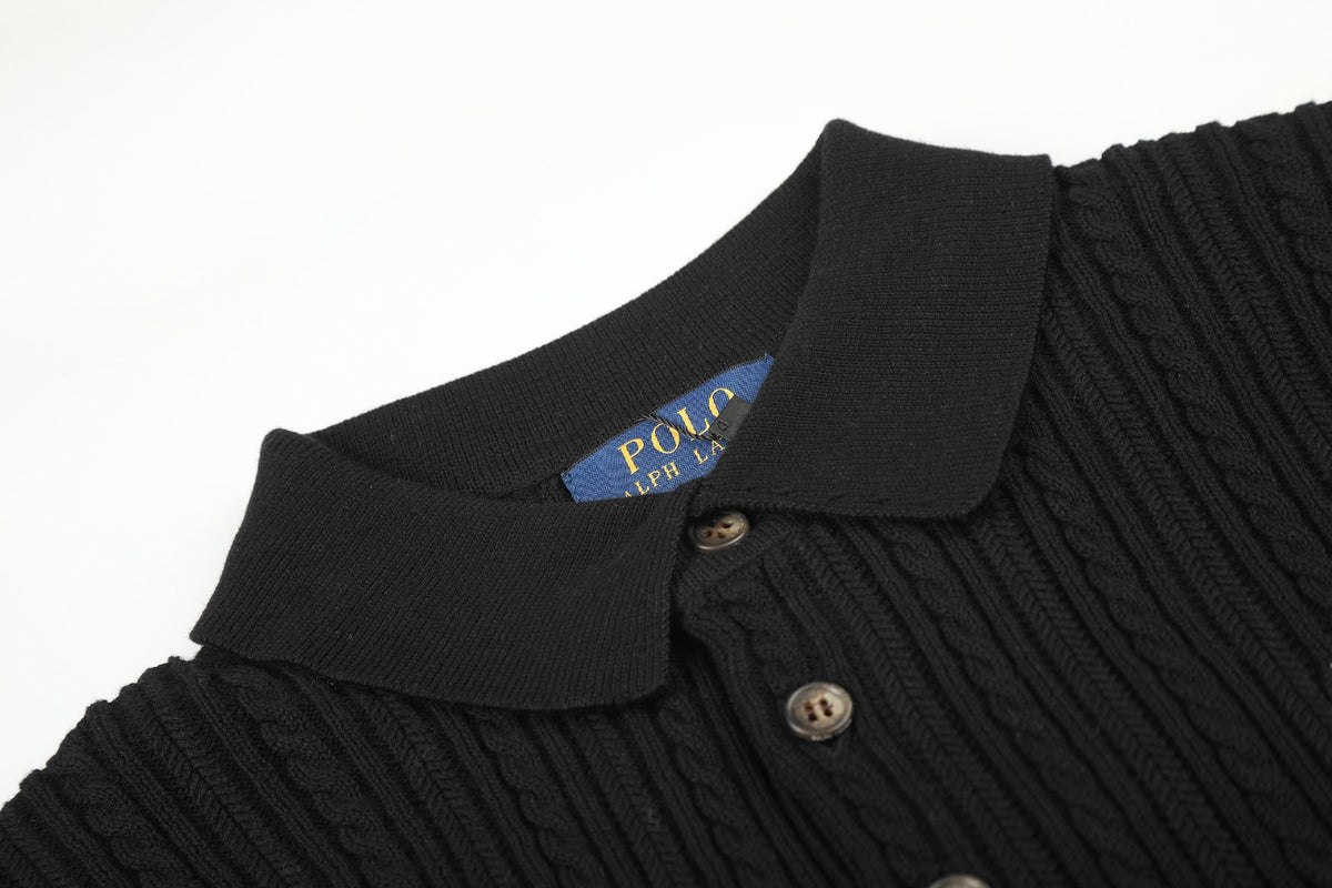 Ralph Lauren Man Cotton Cable Knit T-Shirt