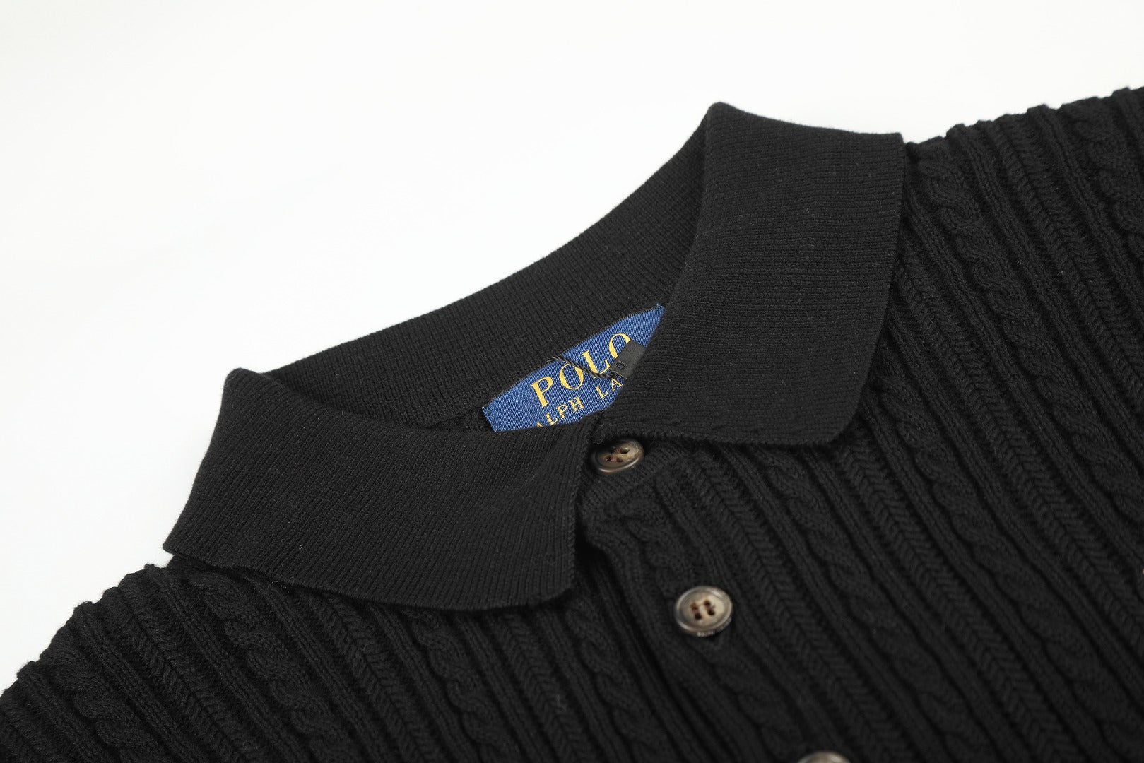 Ralph Lauren Man Cotton Cable Knit T-Shirt
