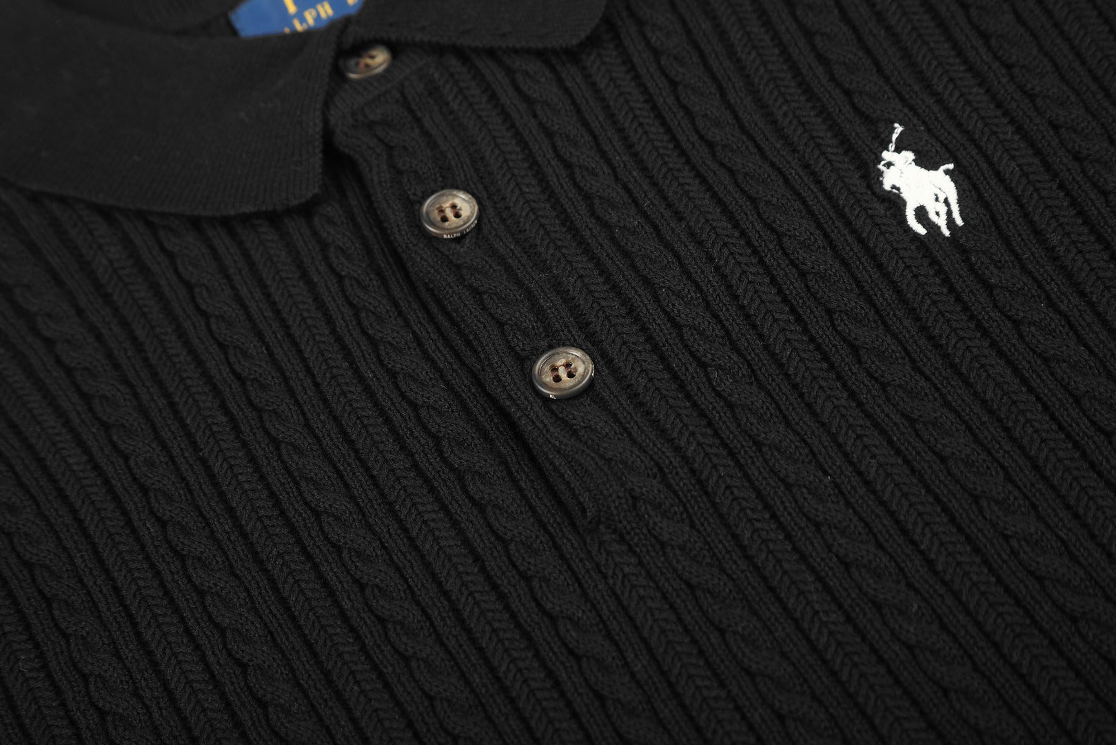 Ralph Lauren Man Cotton Cable Knit T-Shirt
