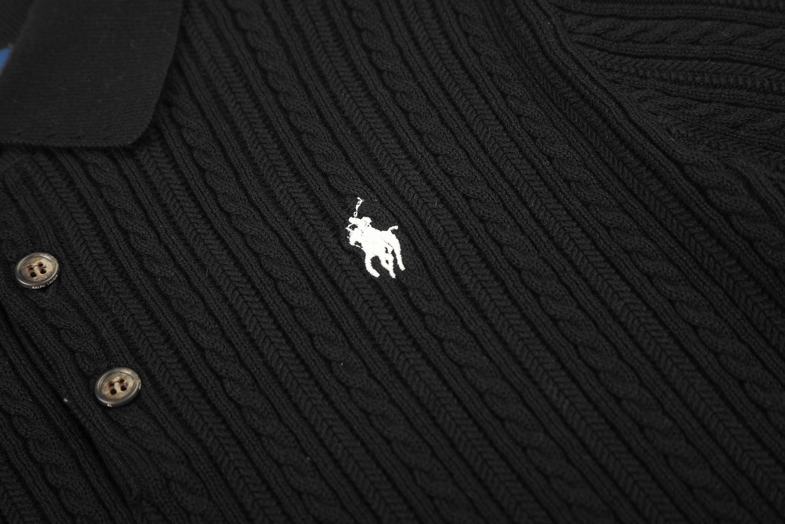 Ralph Lauren Man Cotton Cable Knit T-Shirt