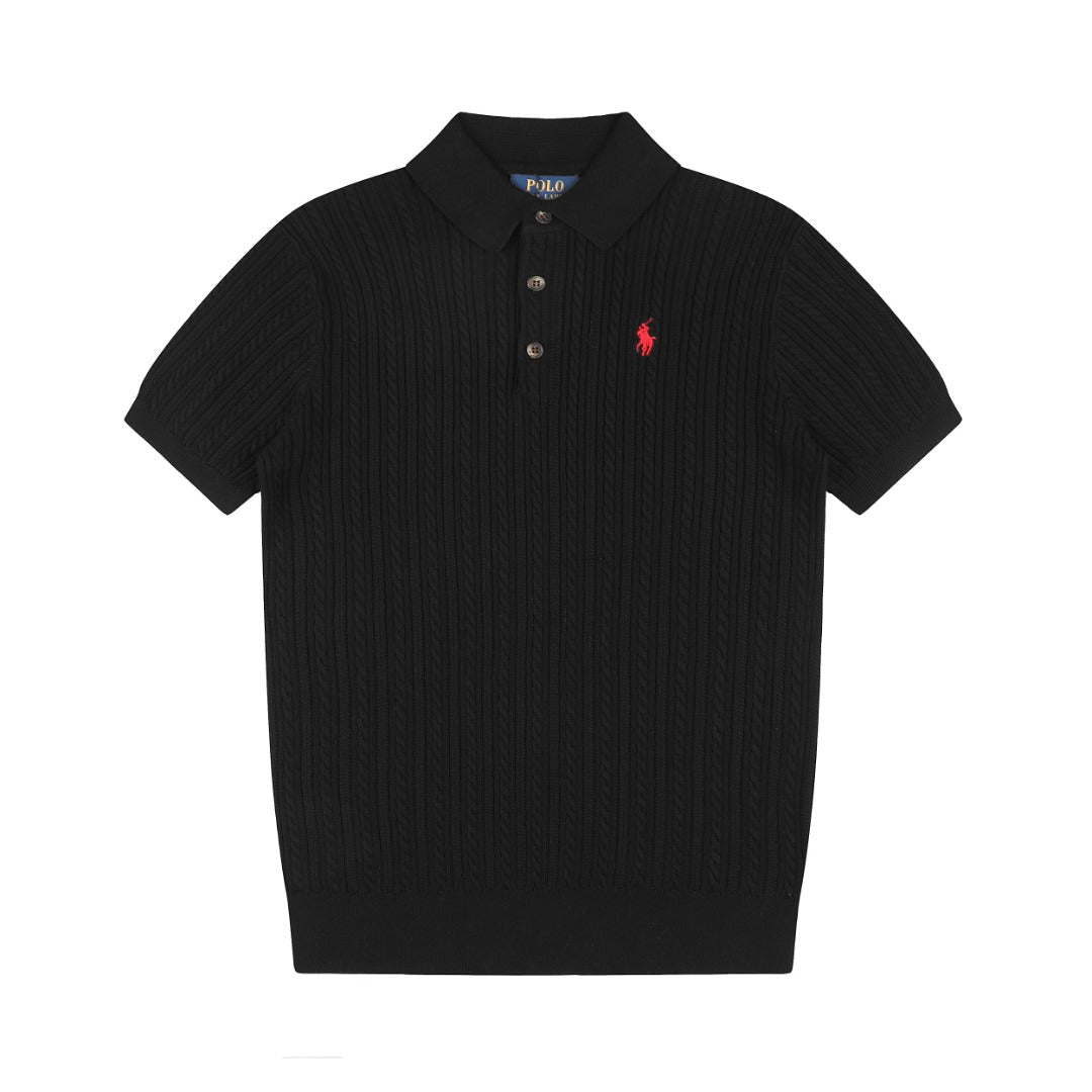 Ralph Lauren Man Cotton Cable Knit T-Shirt