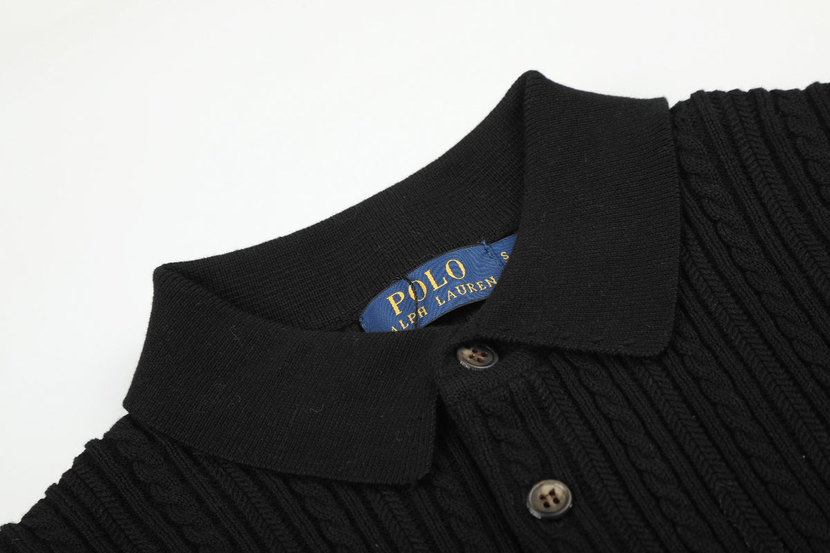 Ralph Lauren Man Cotton Cable Knit T-Shirt