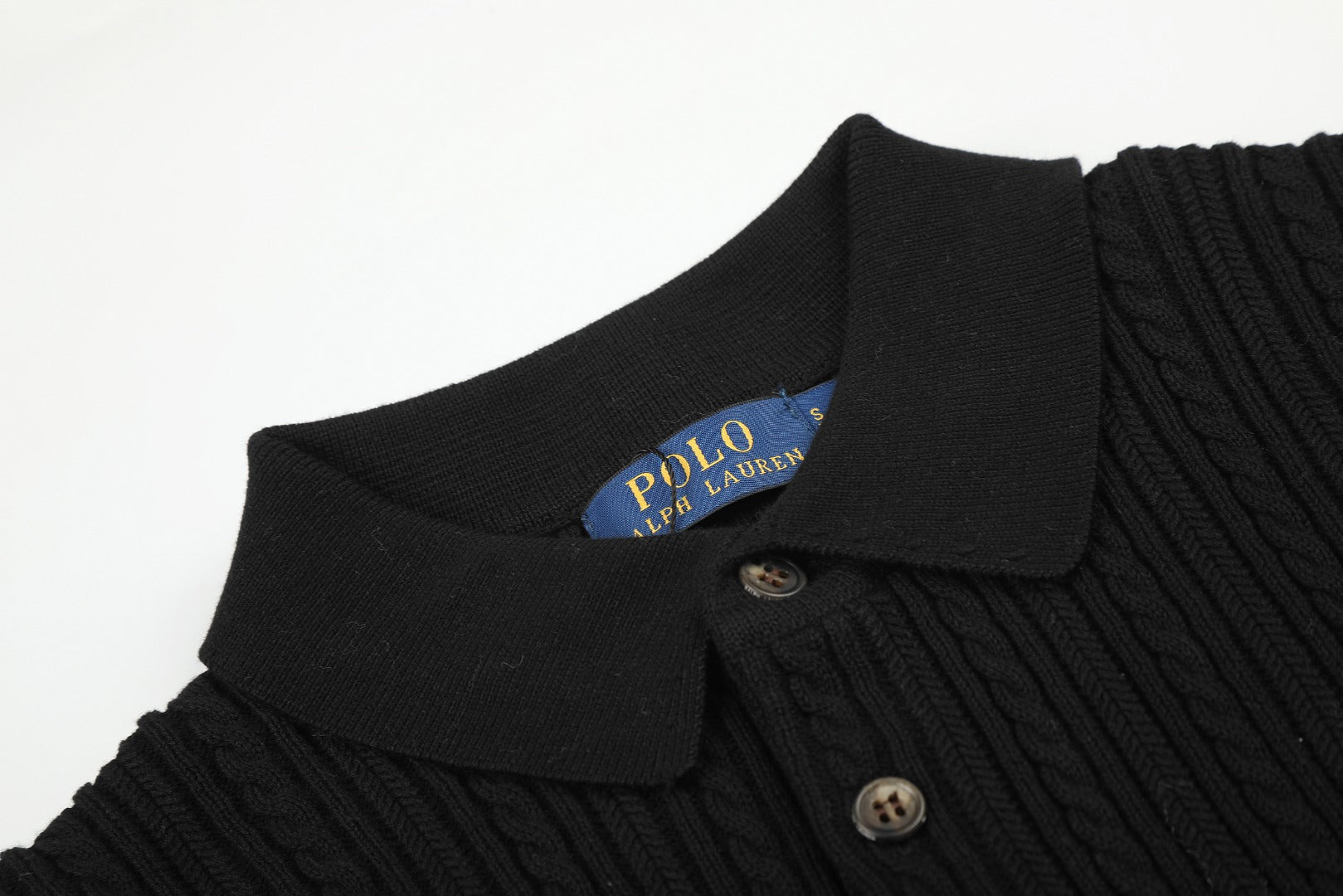 Ralph Lauren Man Cotton Cable Knit T-Shirt