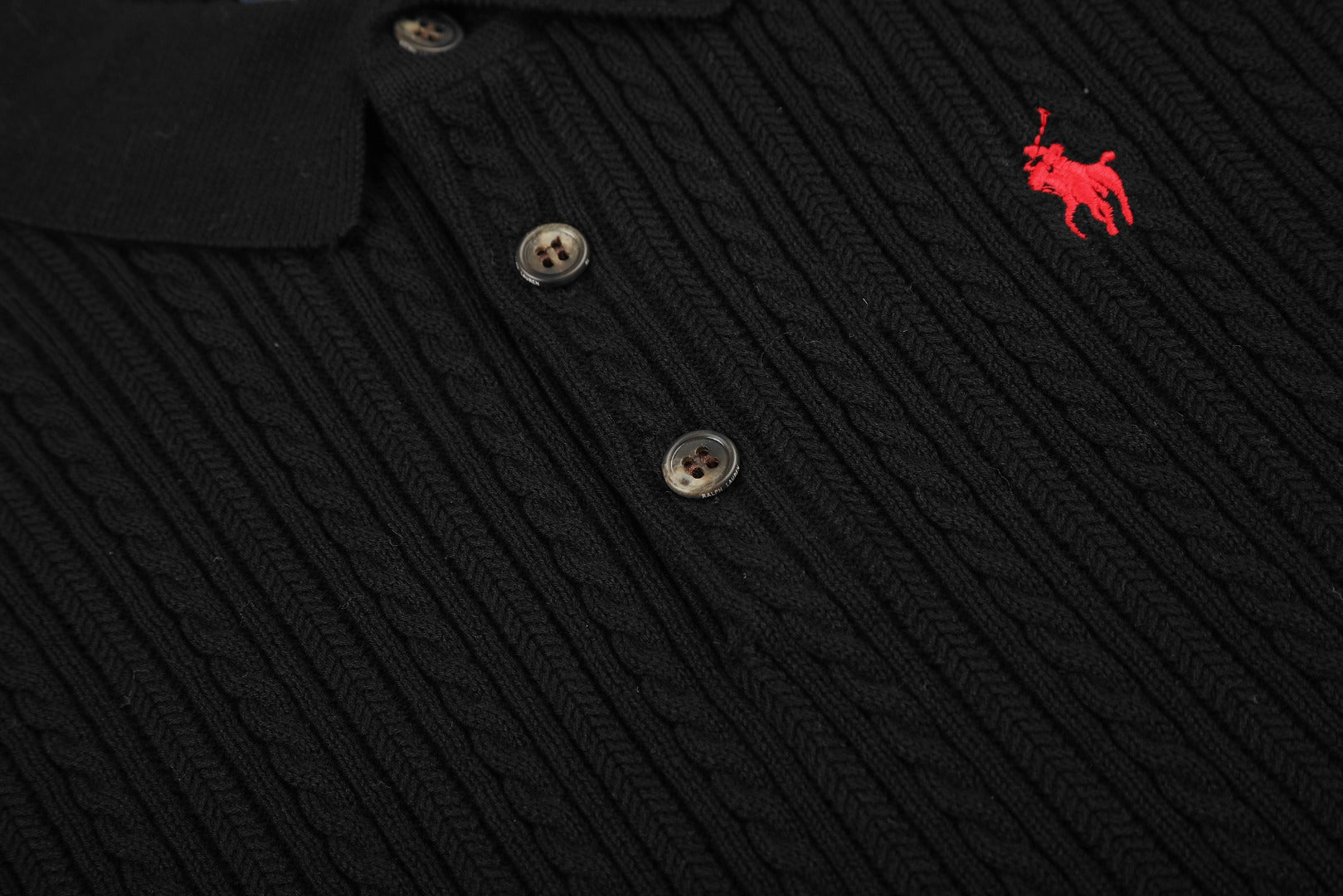 Ralph Lauren Man Cotton Cable Knit T-Shirt