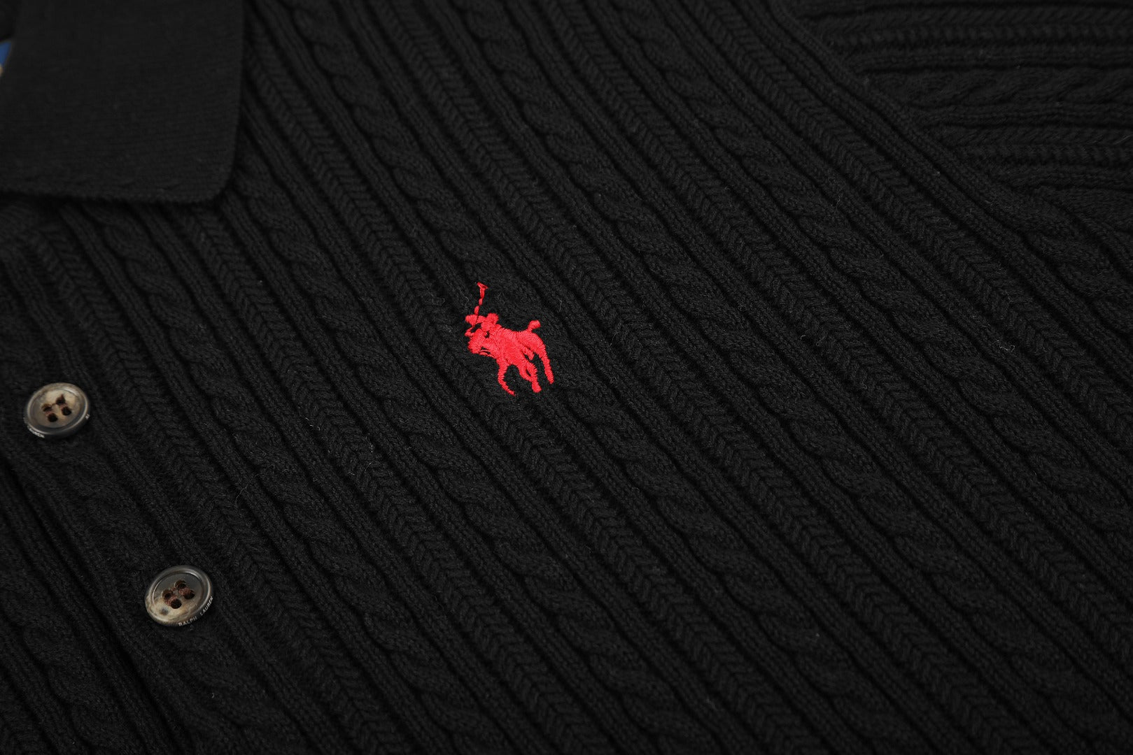 Ralph Lauren Man Cotton Cable Knit T-Shirt