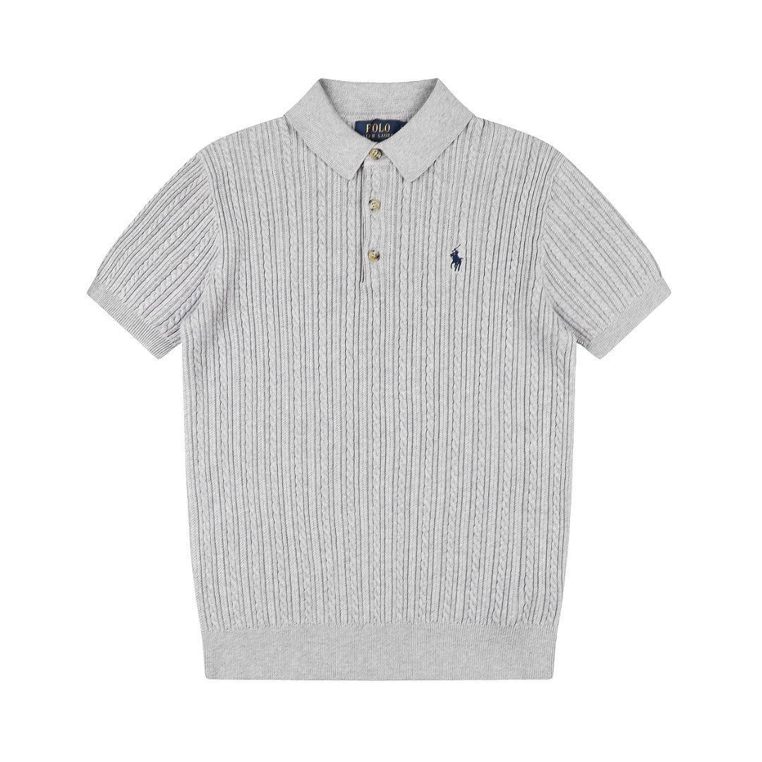 Ralph Lauren Man Cotton Cable Knit T-Shirt