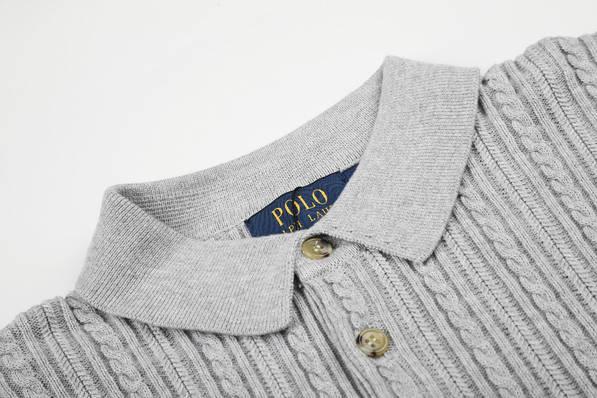 Ralph Lauren Man Cotton Cable Knit T-Shirt