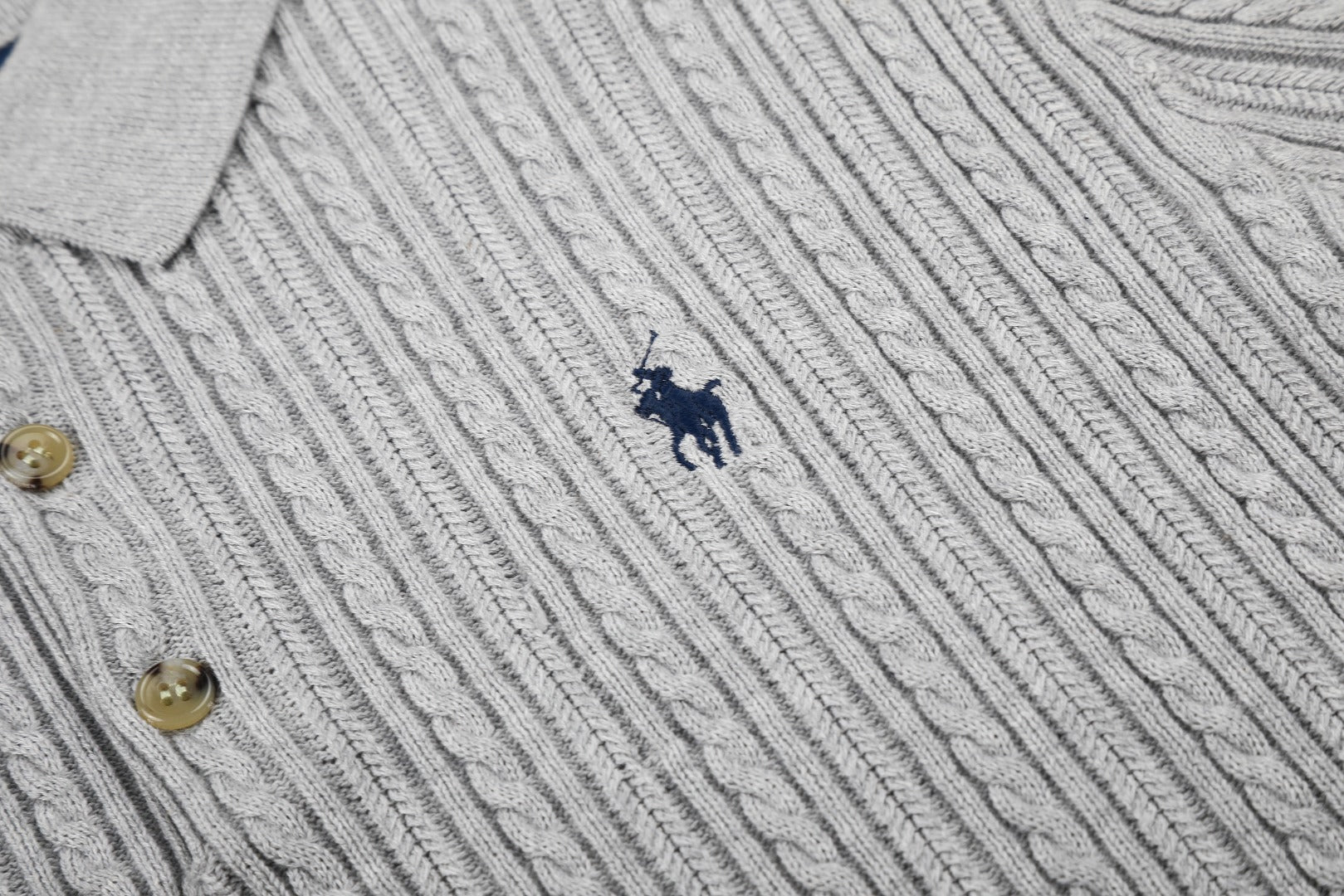 Ralph Lauren Man Cotton Cable Knit T-Shirt