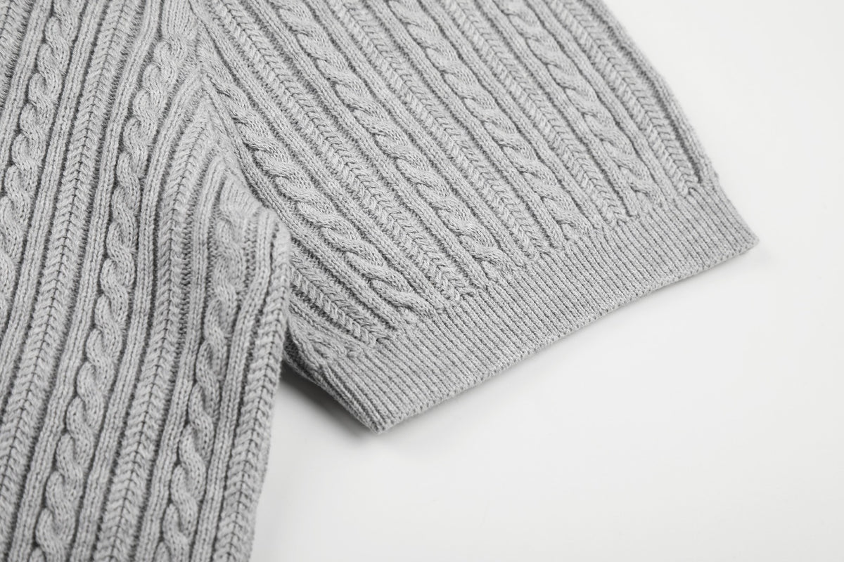 Ralph Lauren Man Cotton Cable Knit T-Shirt
