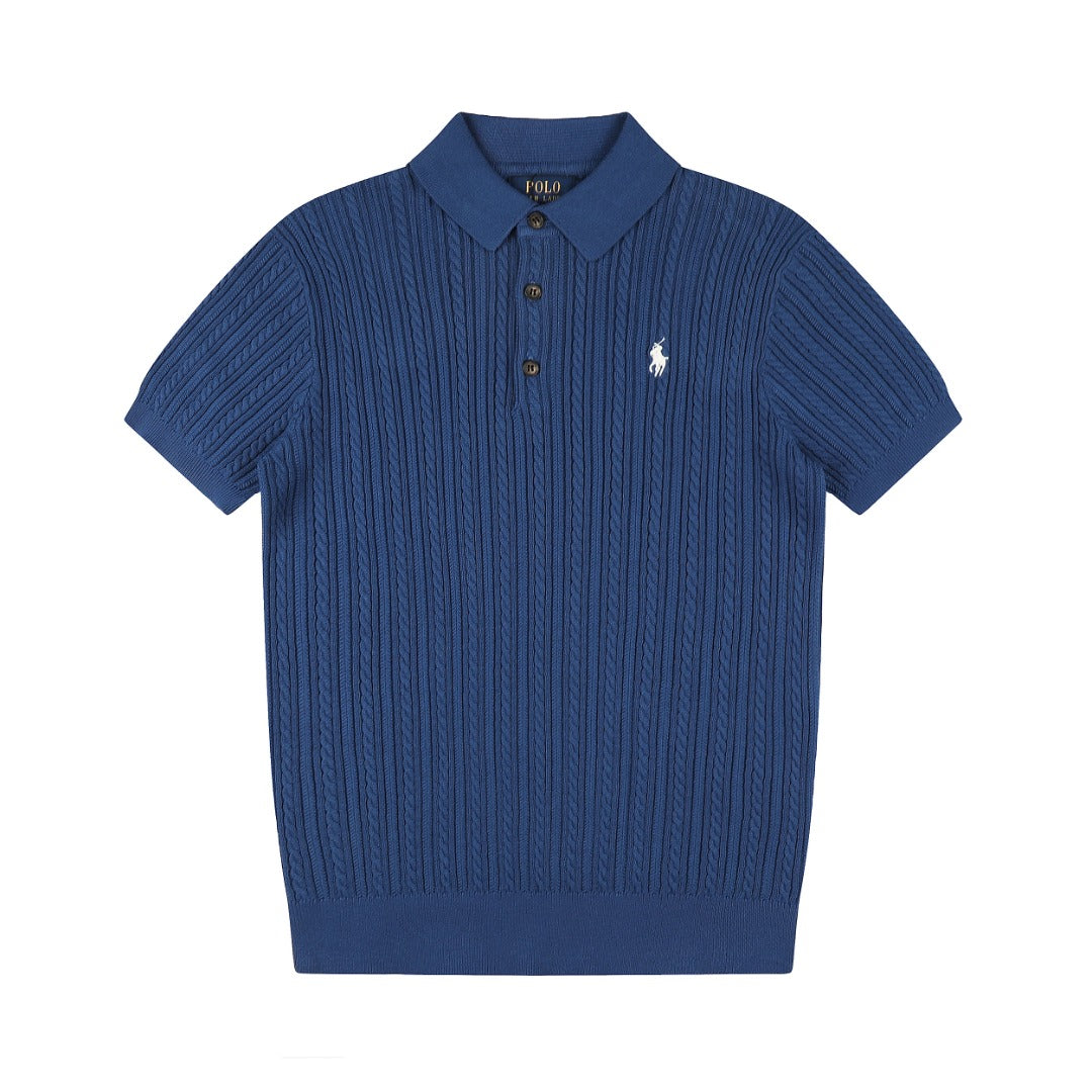 Ralph Lauren Man Cotton Cable Knit T-Shirt