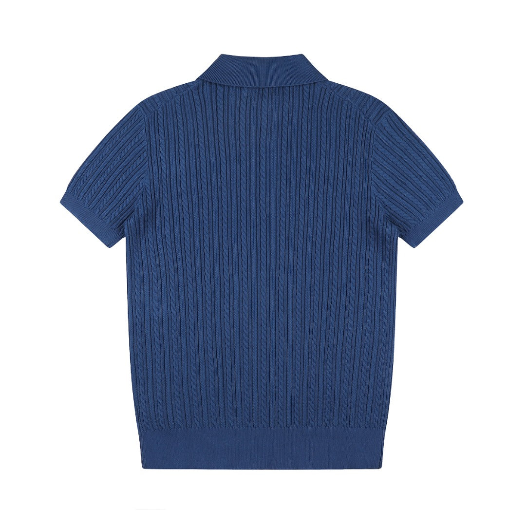 Ralph Lauren Man Cotton Cable Knit T-Shirt