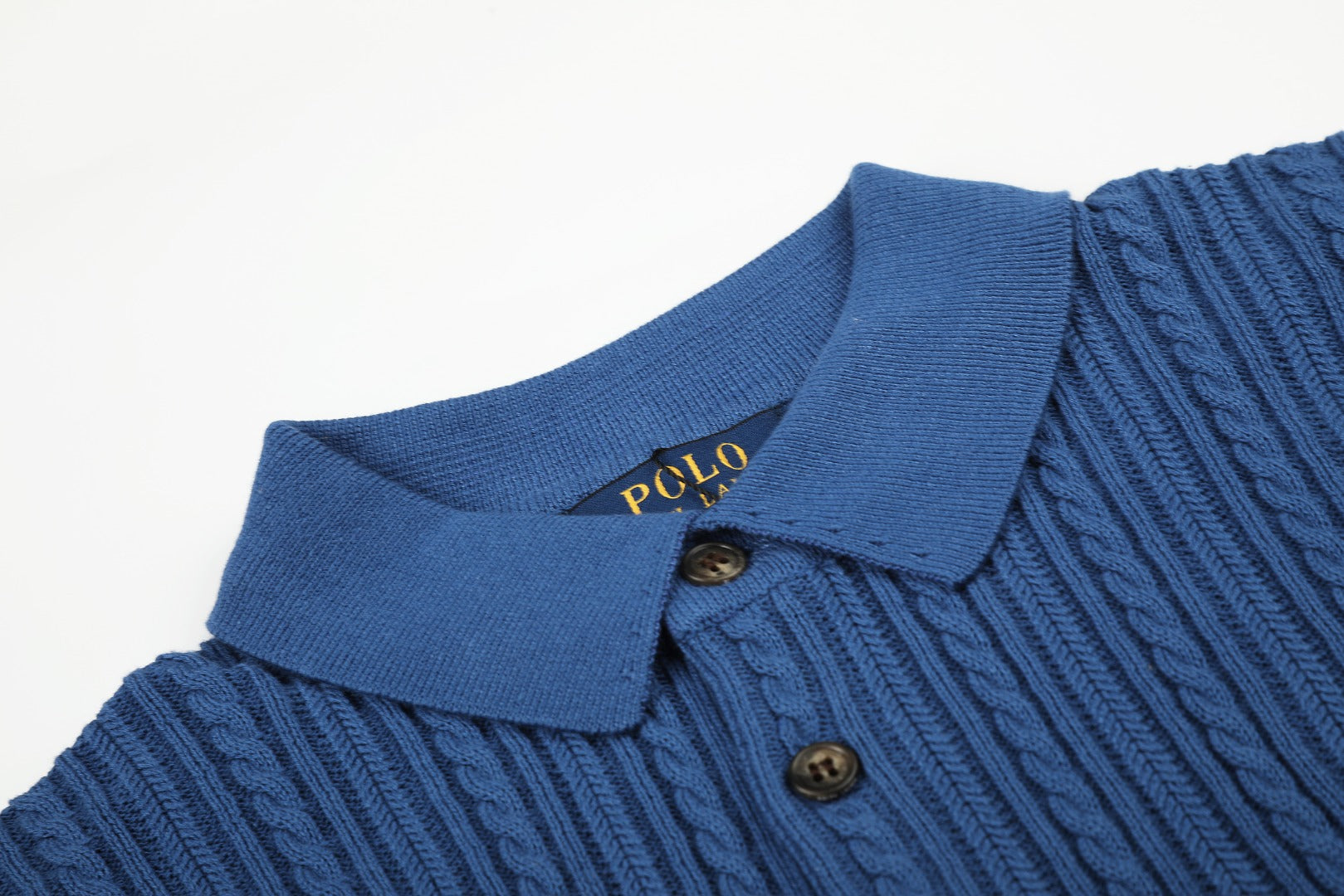Ralph Lauren Man Cotton Cable Knit T-Shirt