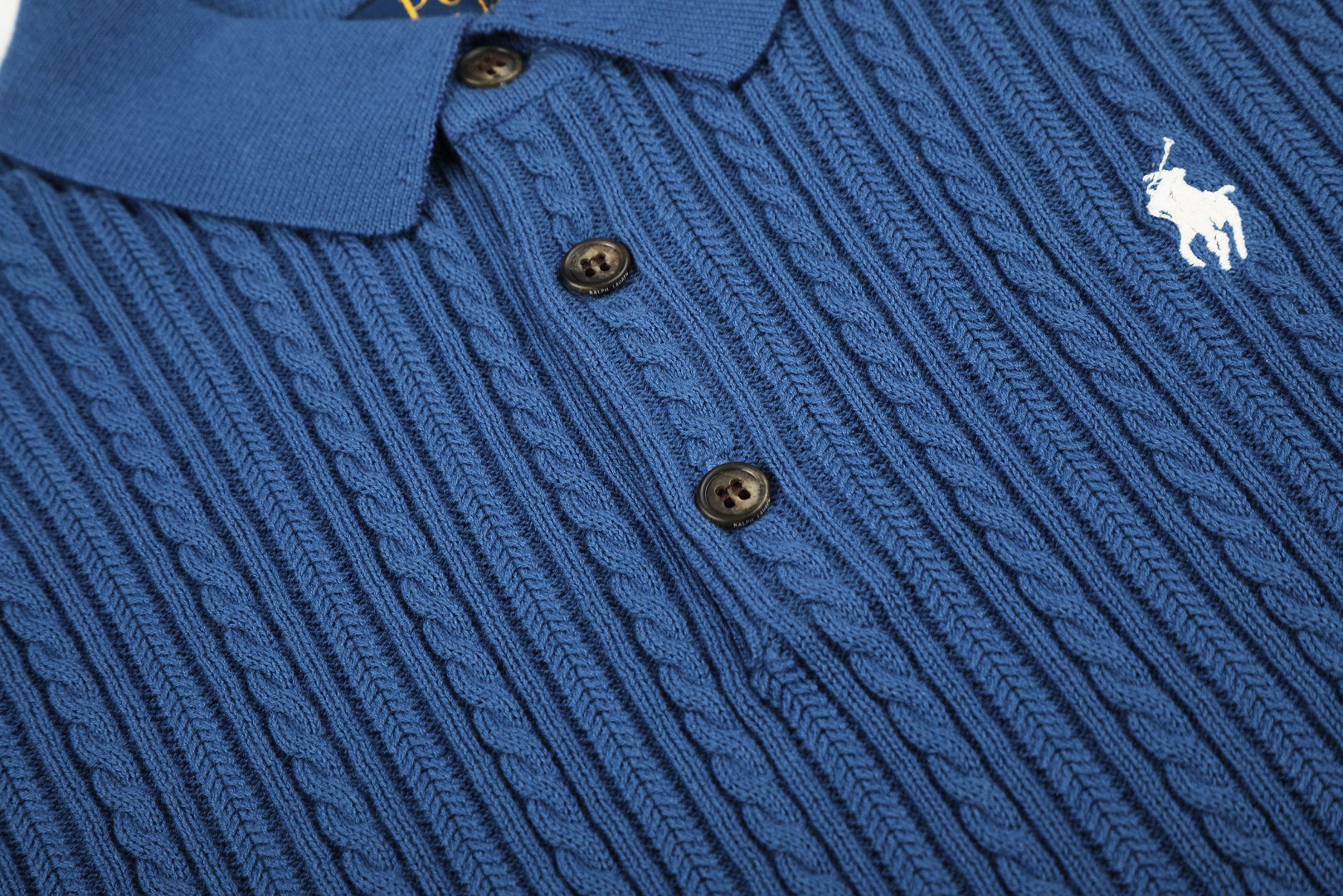 Ralph Lauren Man Cotton Cable Knit T-Shirt