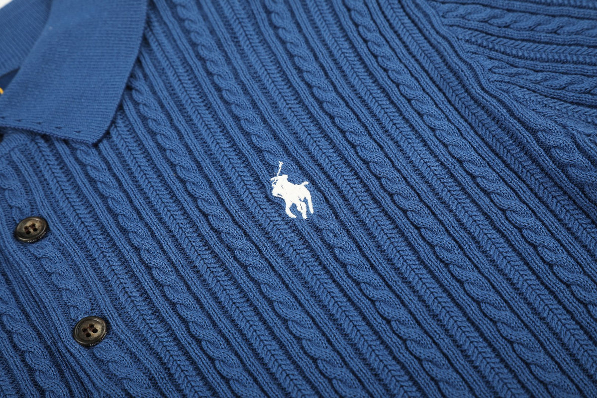 Ralph Lauren Man Cotton Cable Knit T-Shirt