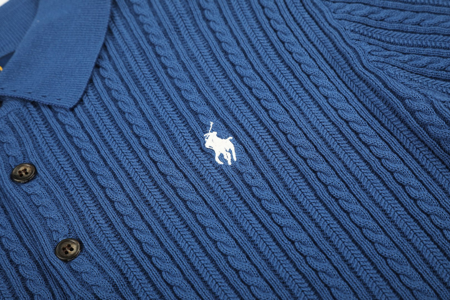 Ralph Lauren Erkek Pamuklu Saç Örgü Triko Tişört