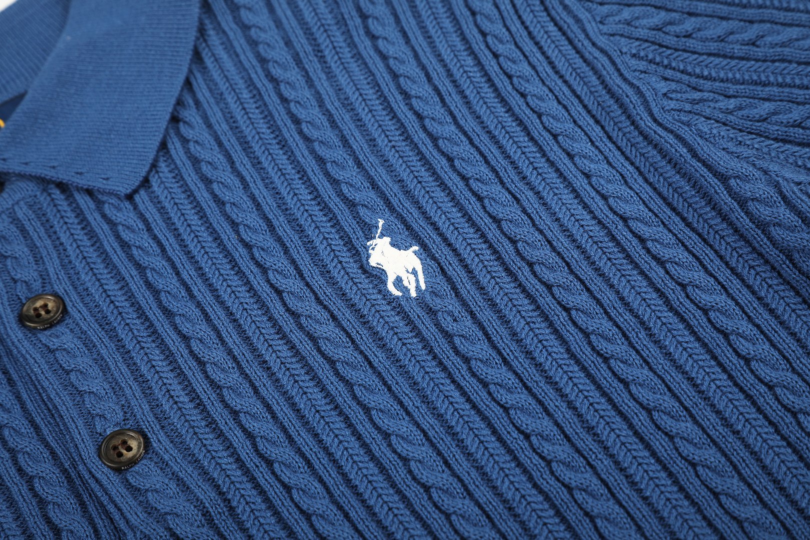Ralph Lauren Man Cotton Cable Knit T-Shirt