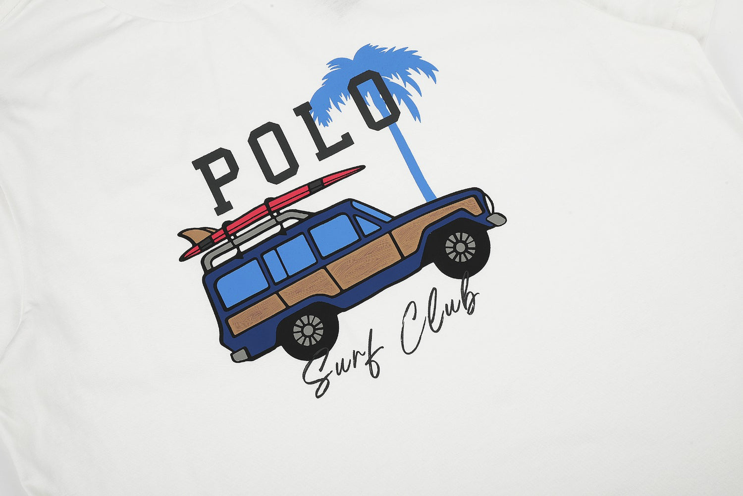 Polo Sörf Kulübü Pamuklu Grafik Tişört