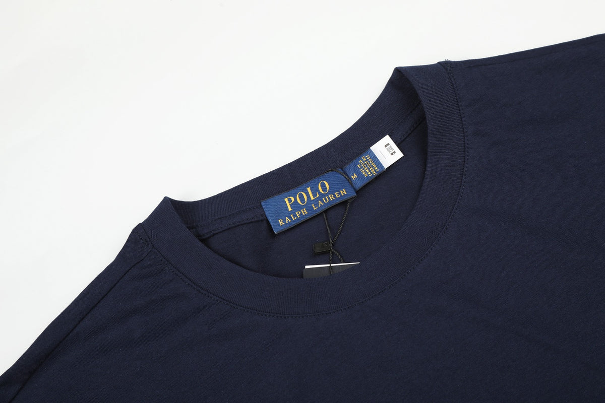 Ralph Lauren Classic Colorful Embroidered Crewneck T-Shirt