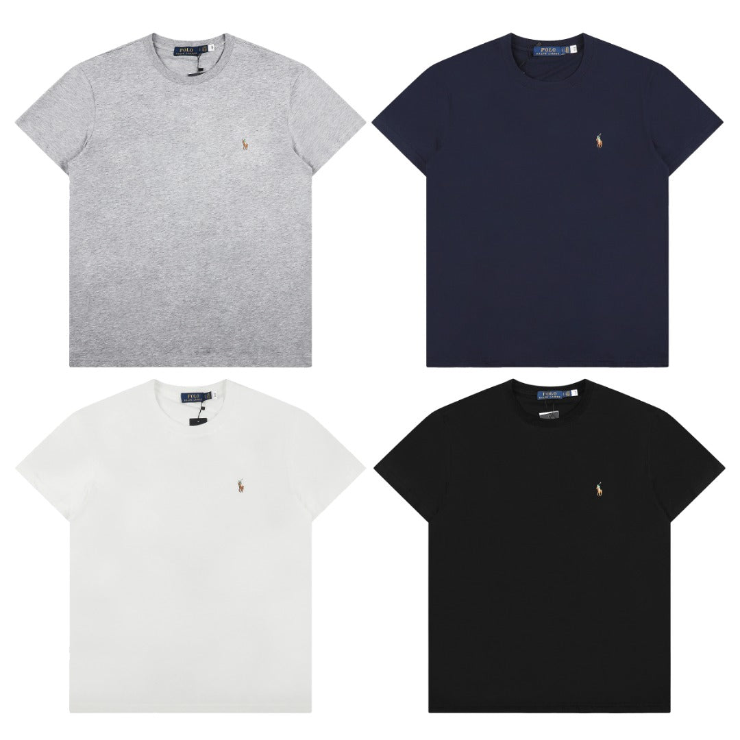 Ralph Lauren Classic Colorful Embroidered Crewneck T-Shirt