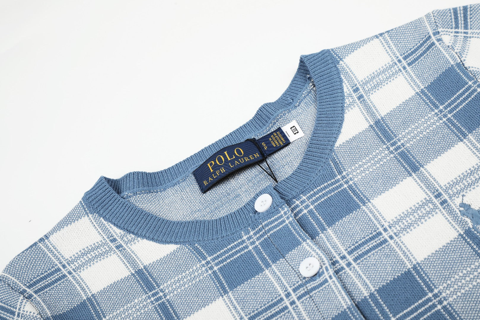 Ralph Lauren Plaid Cotton Cardigan & Skirt Set