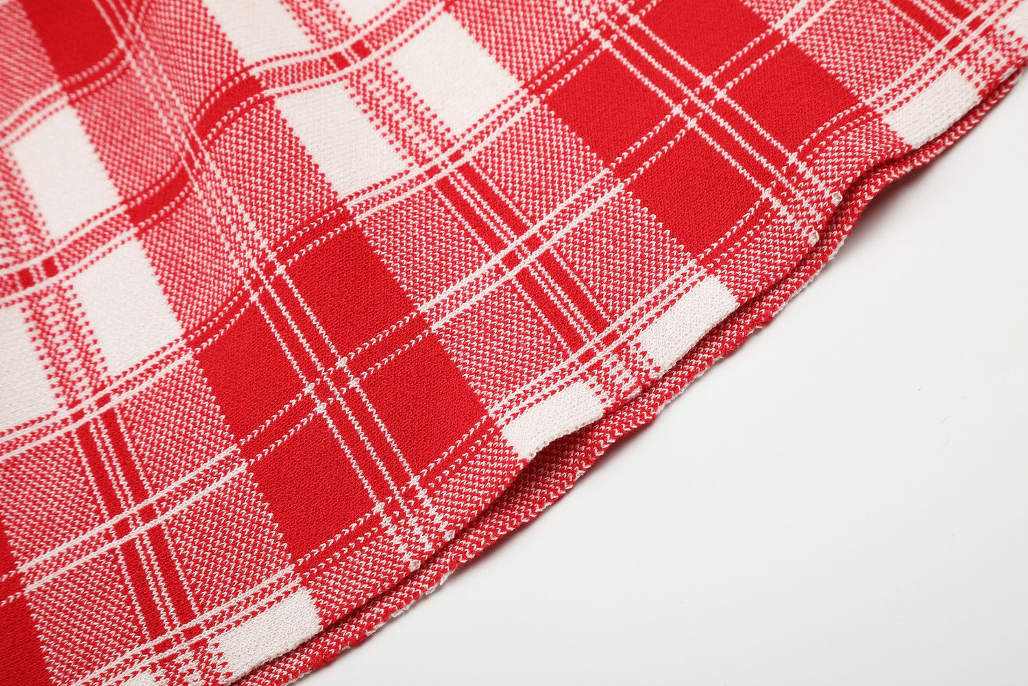 Ralph Lauren Plaid Cotton Cardigan & Skirt Set