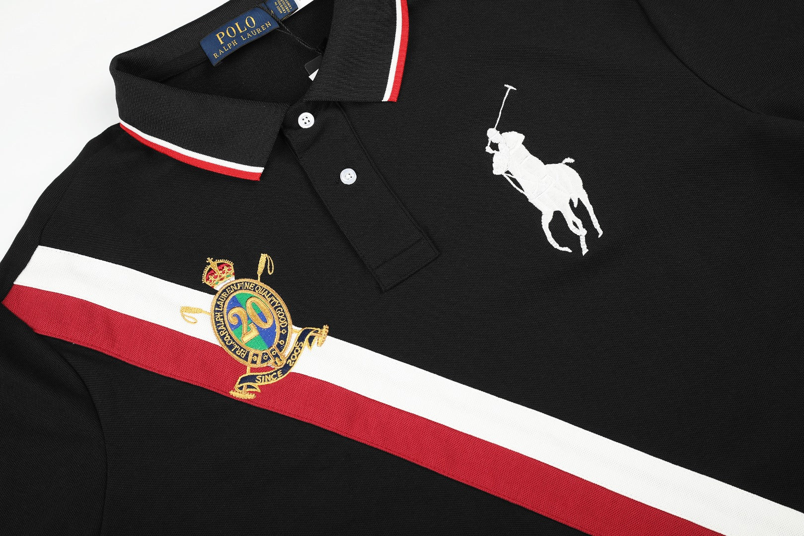 Ralph Lauren Premium Contrast Trim Polo Shirt