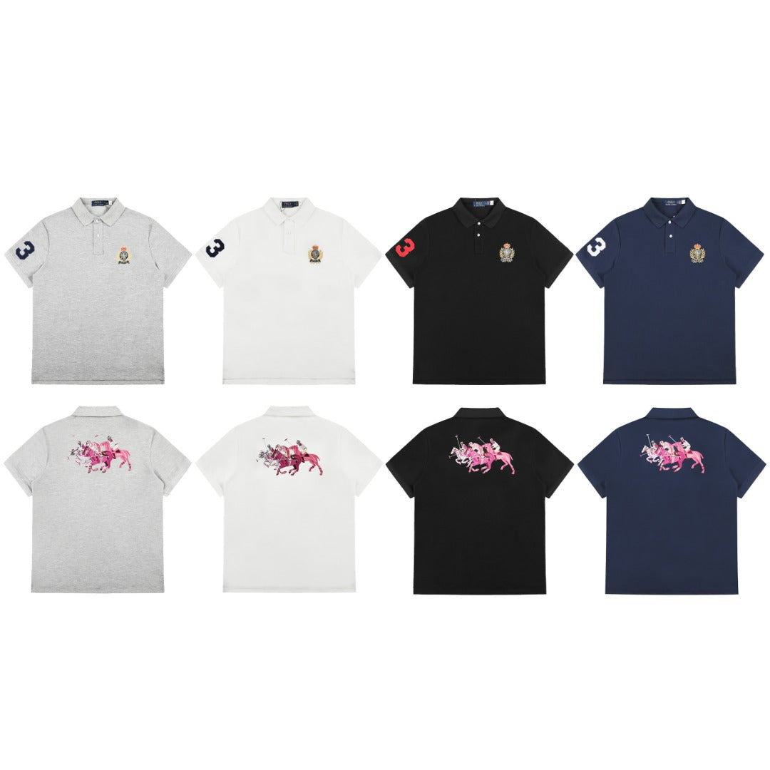 Ralph Lauren Custom Slim Fit Triple-Pony Polo Shirt
