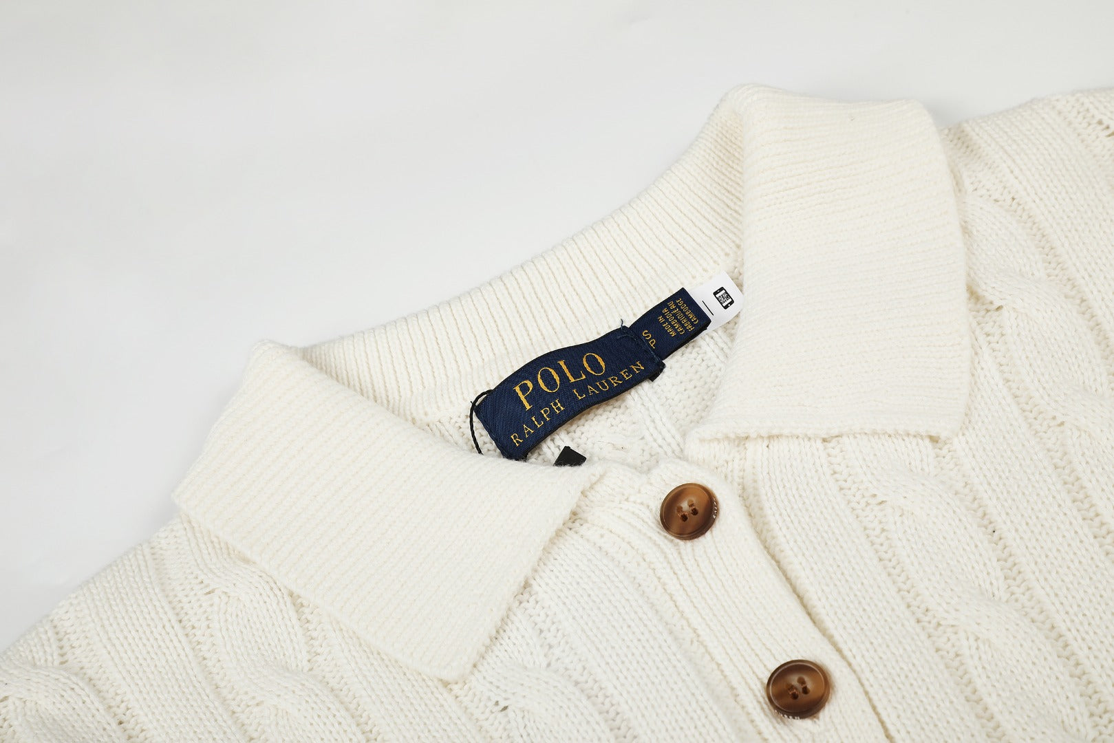 Ralph Lauren Cable-Knit Cotton Short-Sleeve Dress
