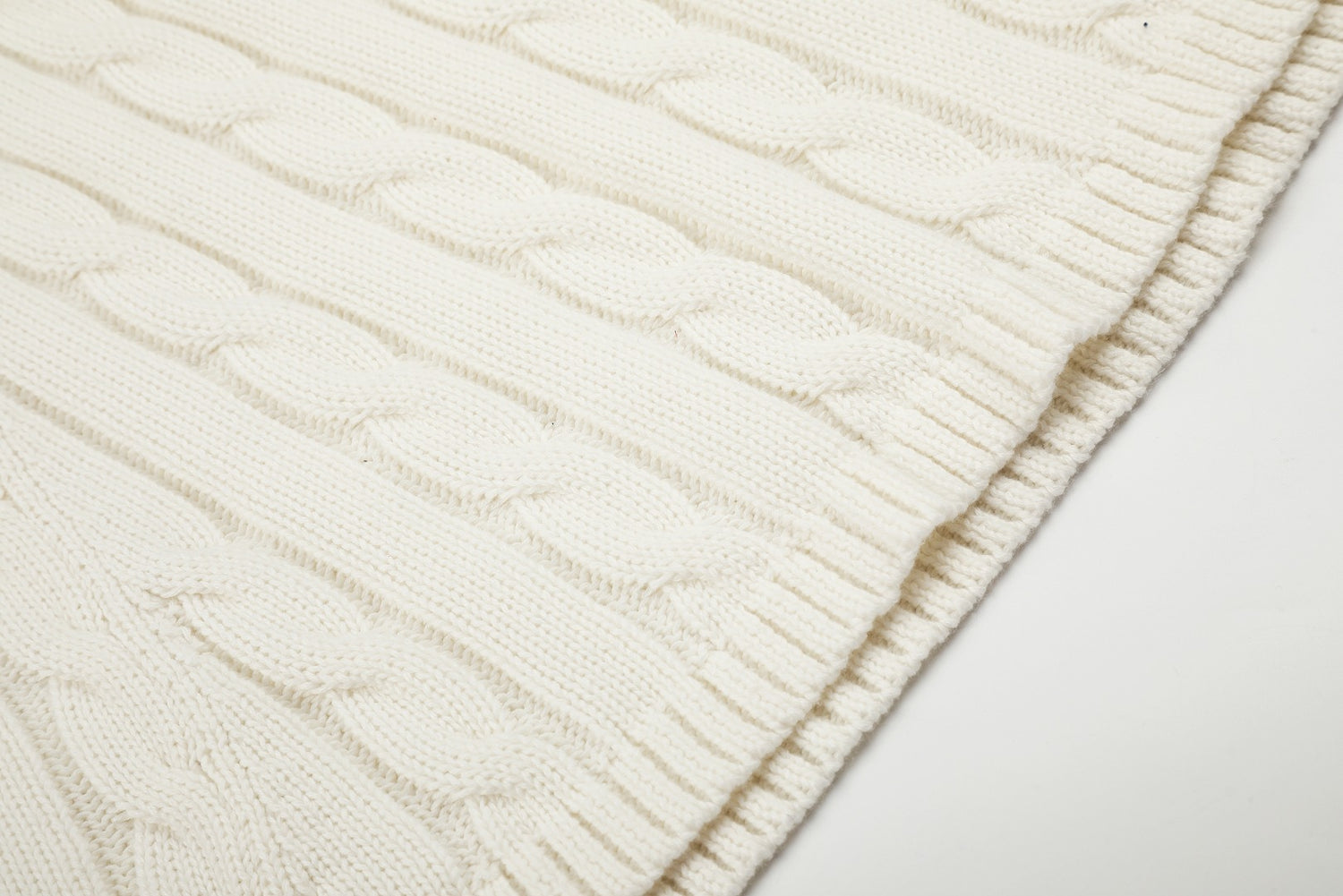 Ralph Lauren Cable-Knit Cotton Short-Sleeve Dress
