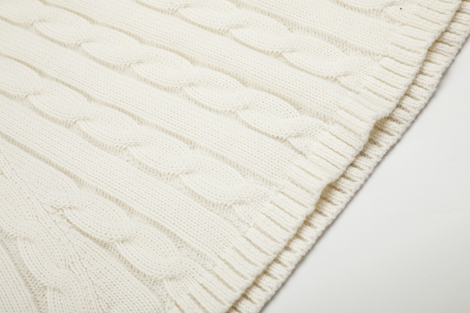 Ralph Lauren Cable-Knit Cotton Short-Sleeve Dress