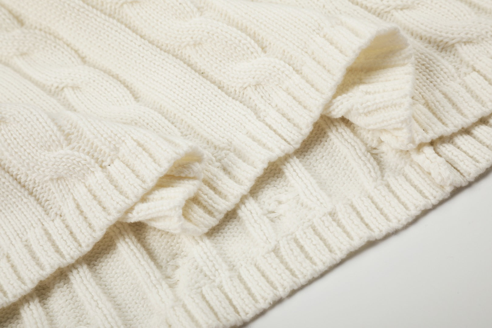 Ralph Lauren Cable-Knit Cotton Short-Sleeve Dress