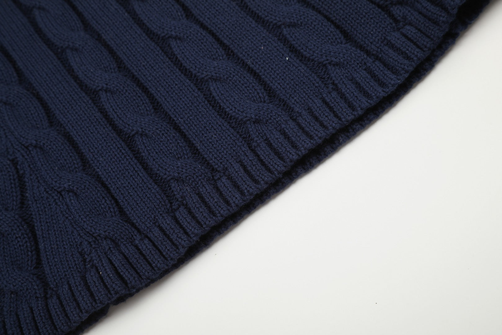 Ralph Lauren Cable-Knit Cotton Short-Sleeve Dress