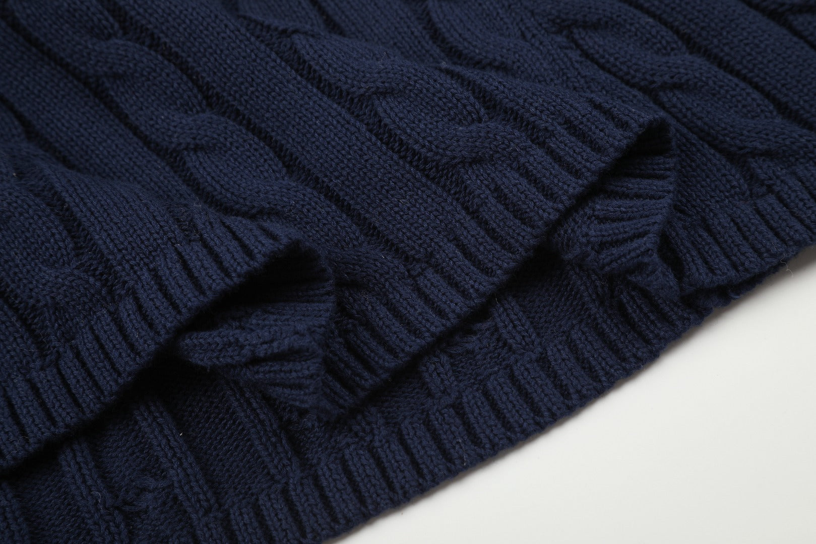 Ralph Lauren Cable-Knit Cotton Short-Sleeve Dress