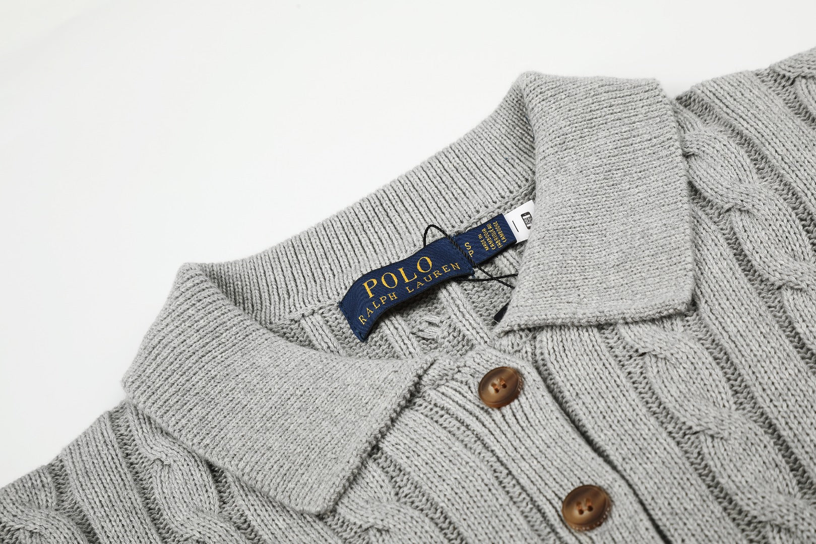 Ralph Lauren Cable-Knit Cotton Short-Sleeve Dress
