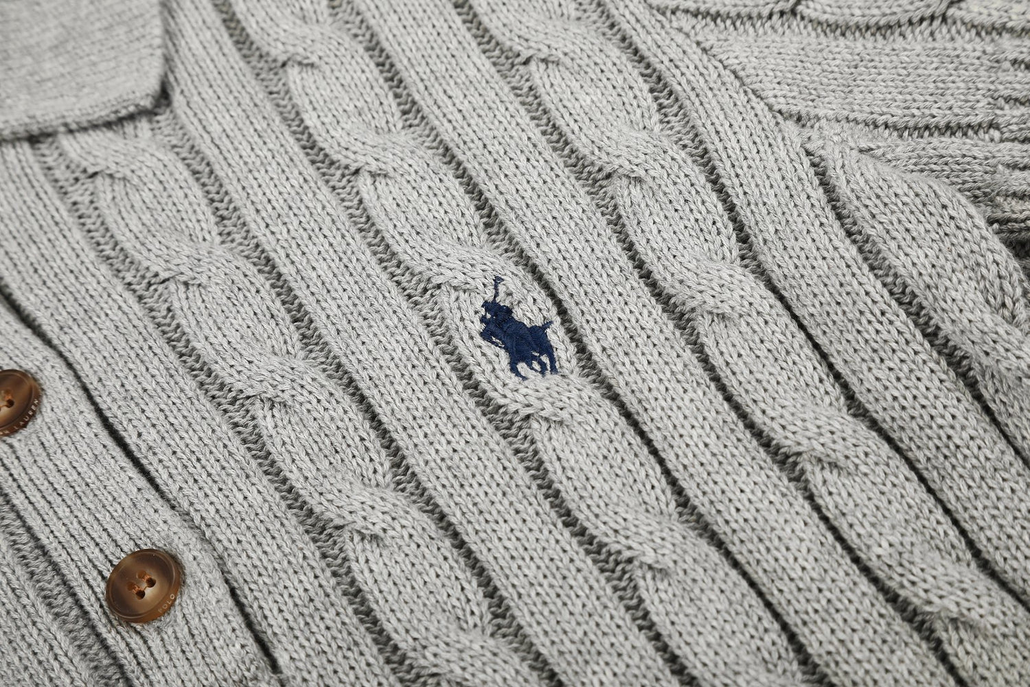 Ralph Lauren Cable-Knit Cotton Short-Sleeve Dress
