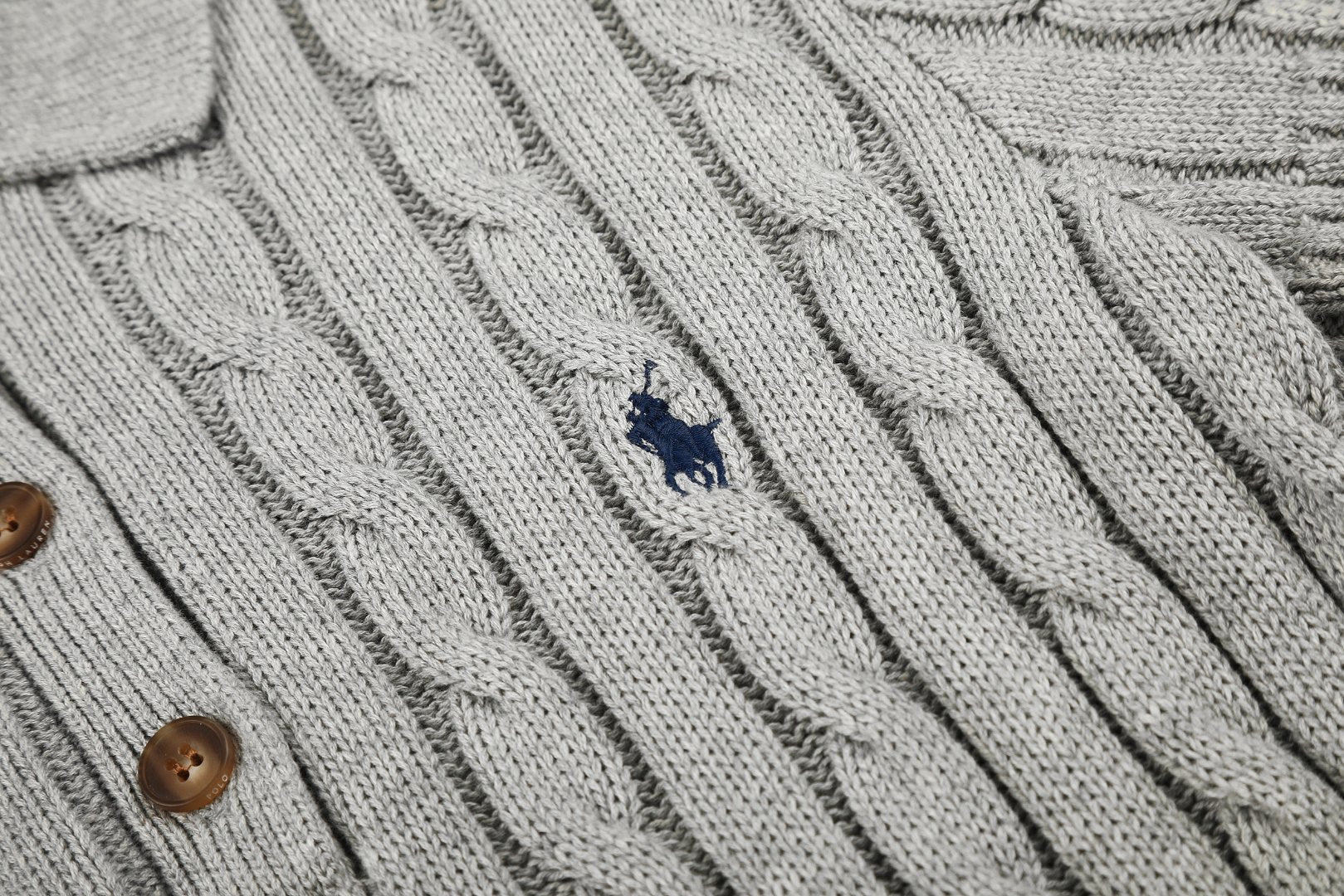 Ralph Lauren Cable-Knit Cotton Short-Sleeve Dress
