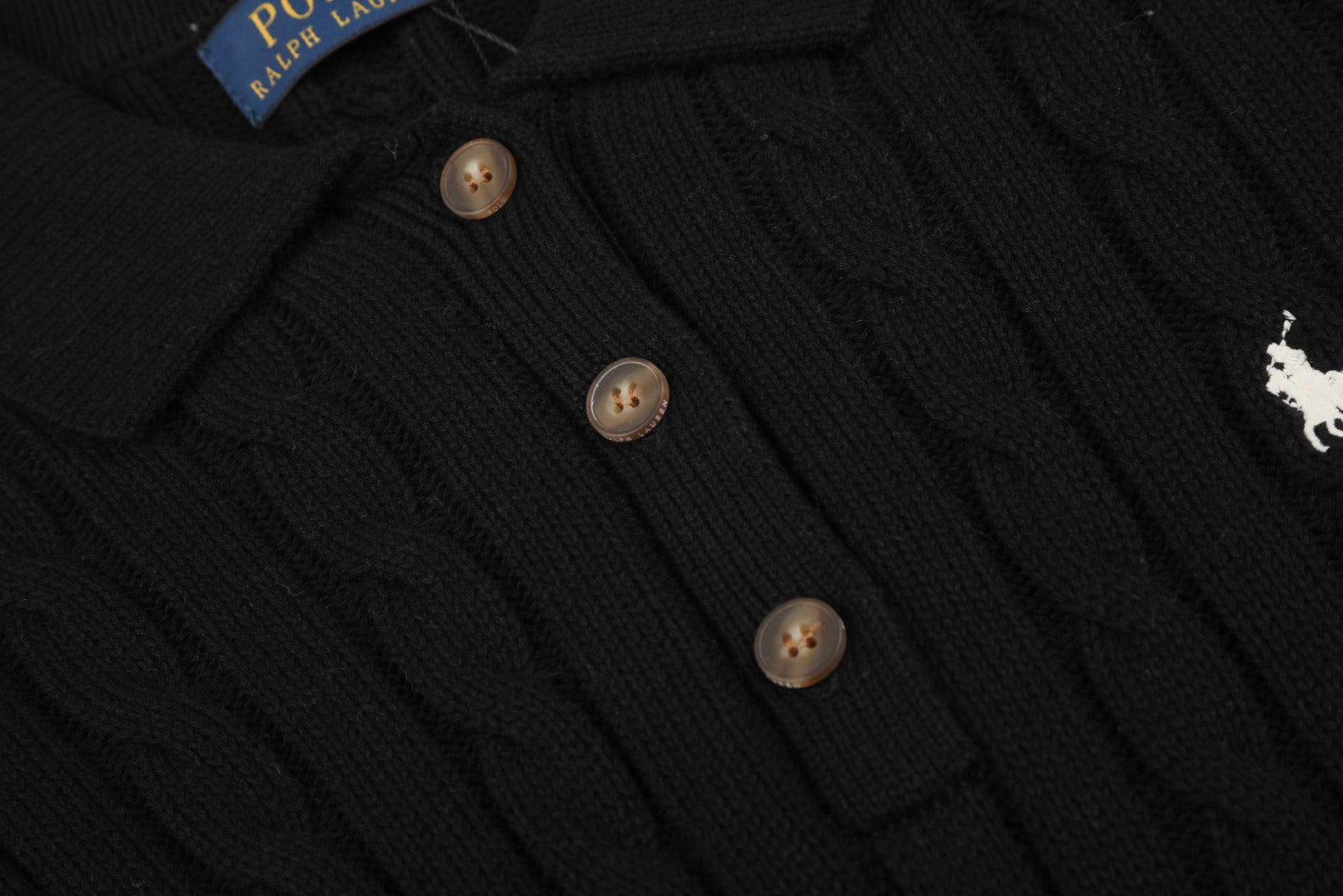 Ralph Lauren Cable-Knit Cotton Short-Sleeve Dress