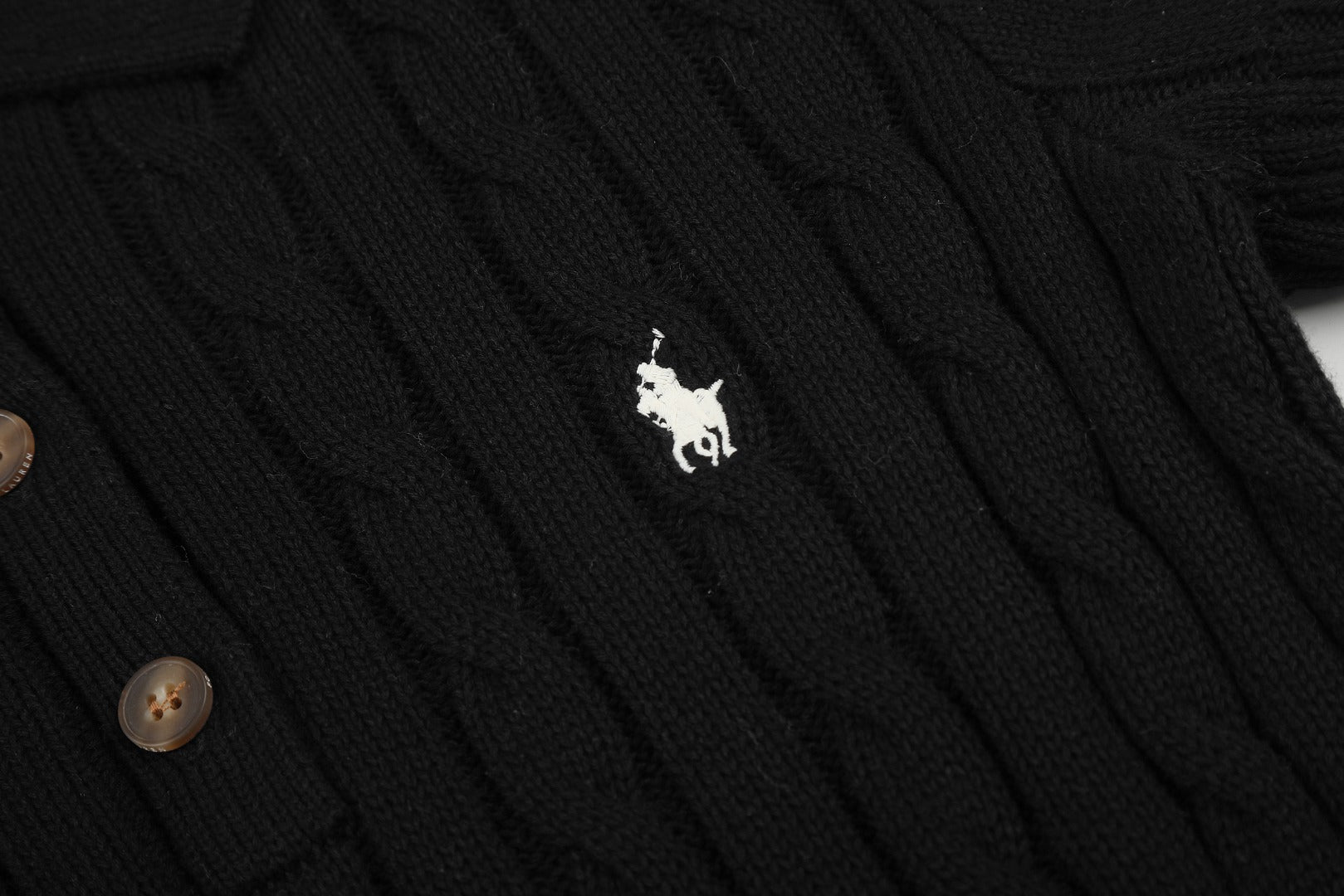Ralph Lauren Cable-Knit Cotton Short-Sleeve Dress