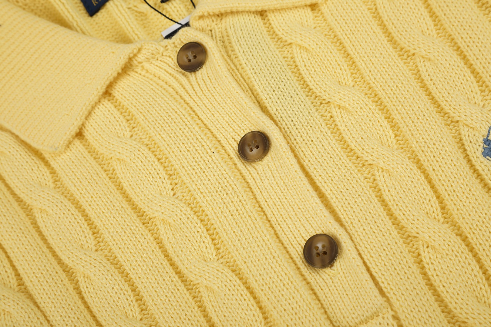 Ralph Lauren Cable-Knit Cotton Short-Sleeve Dress