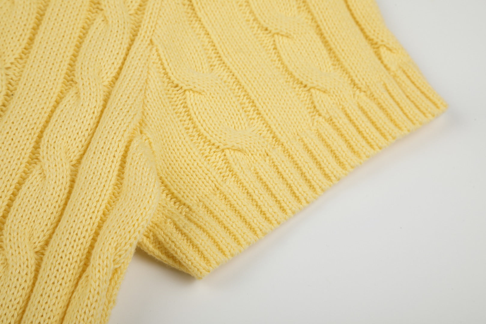 Ralph Lauren Cable-Knit Cotton Short-Sleeve Dress