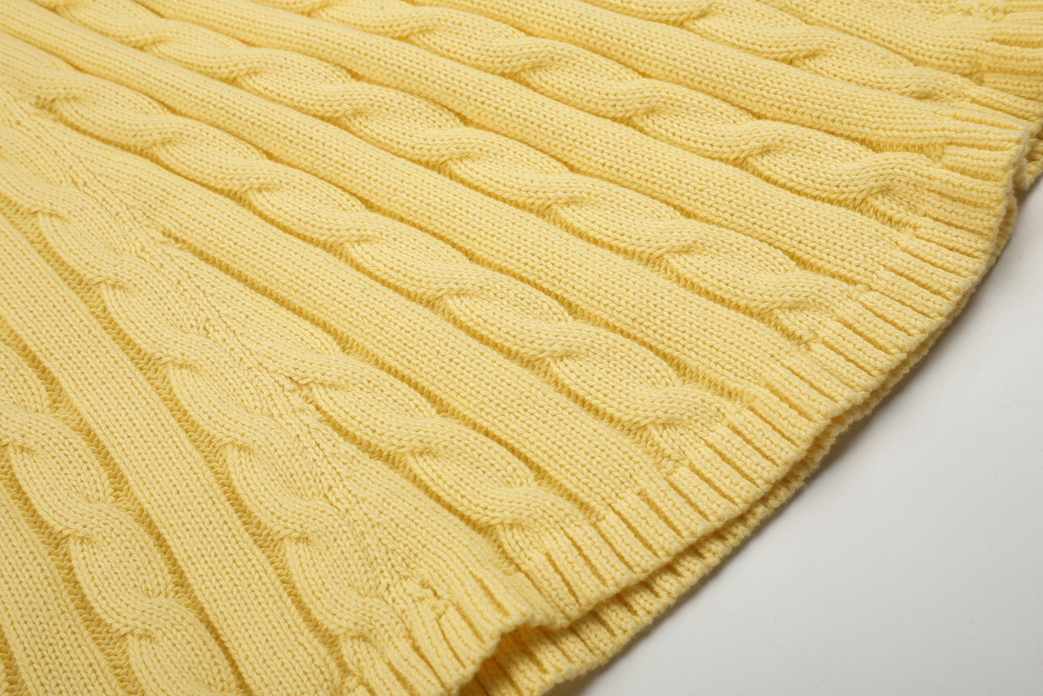 Ralph Lauren Cable-Knit Cotton Short-Sleeve Dress