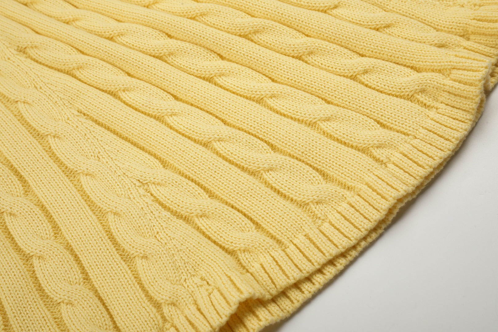 Ralph Lauren Cable-Knit Cotton Short-Sleeve Dress