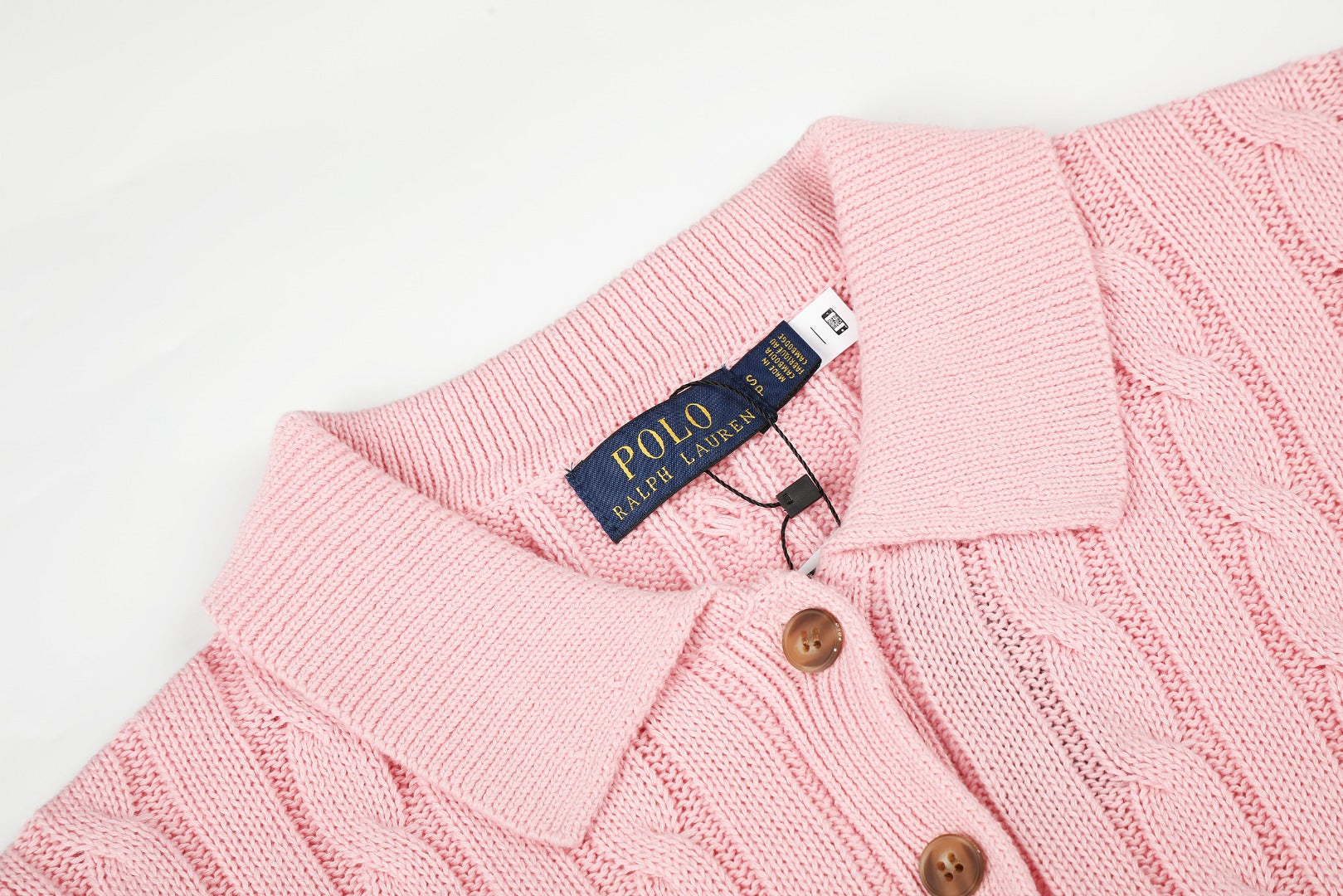 Ralph Lauren Cable-Knit Cotton Short-Sleeve Dress