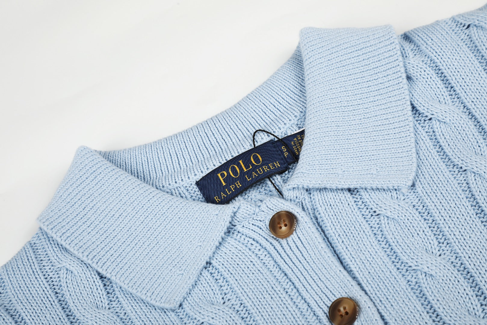 Ralph Lauren Cable-Knit Cotton Short-Sleeve Dress
