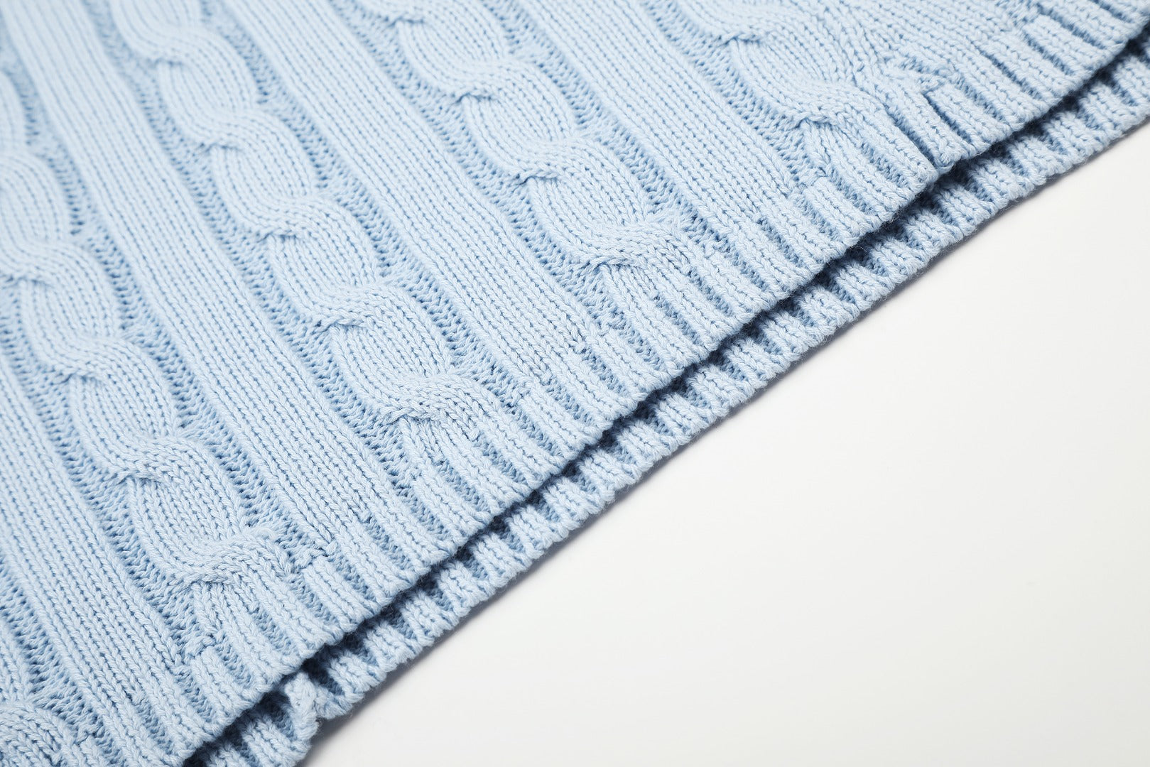Ralph Lauren Cable-Knit Cotton Short-Sleeve Dress